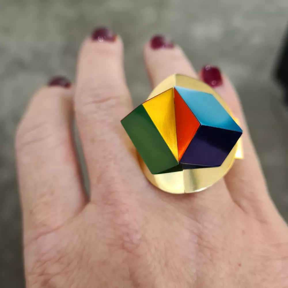 Phillip King Bague Rayon vert