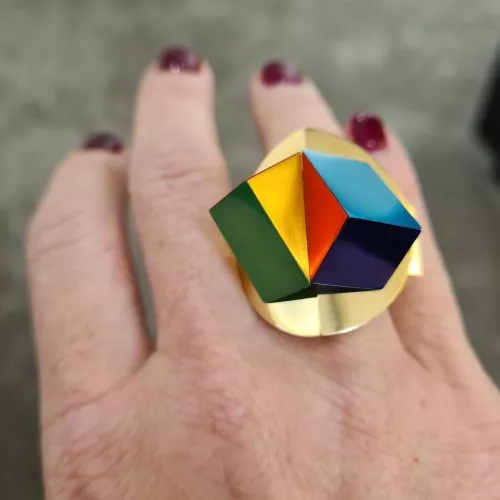 Phillip King Bague Rayon vert