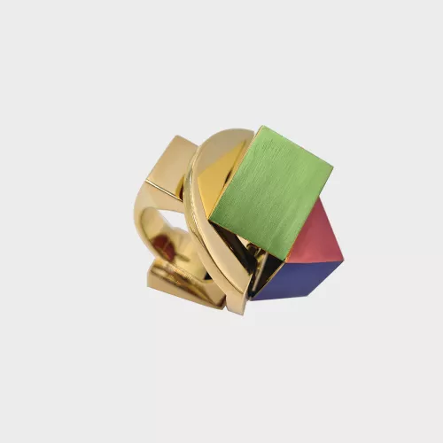 Phillip King bague Rayon vert