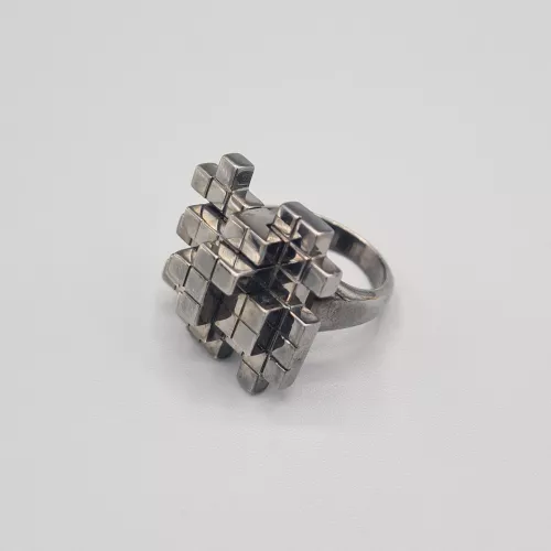 Chevalier-Bague-Voxels-noir